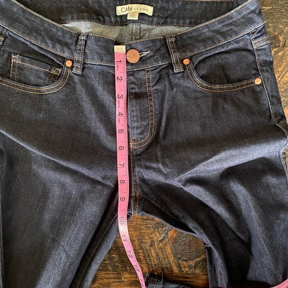 Cabi Boot Cut Dark Wash Jeans Style #203R Business Casual Dress Jeans - Picture 5 of 11